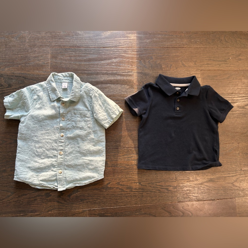 4T button down and polo shirt BOTH for one price.